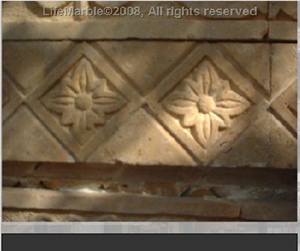 Engraving Borders, Khatmeya Beige Limestone Borders