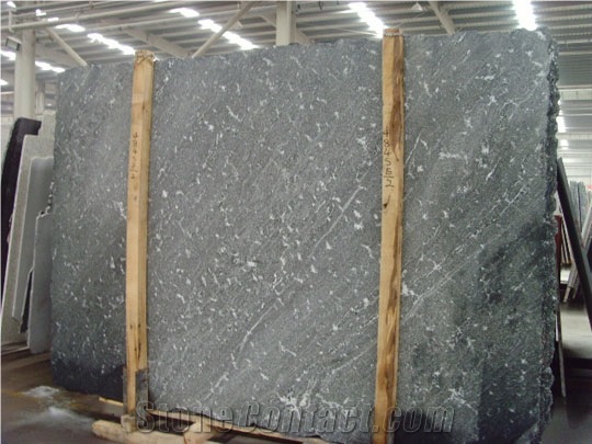 Ebony Crystal Granite Tile, Granite Floor Tile