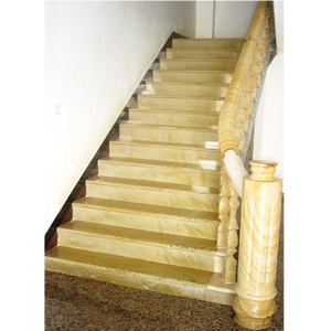Egyptian Yellow Marble Stair Treads