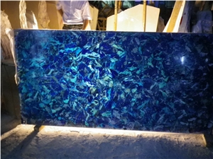 Translucent Blue Onyx Panel