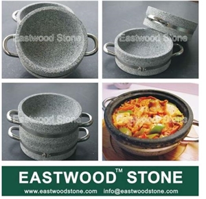 Cooking Stone/stone Cooking Pot, Grey Granite Pots