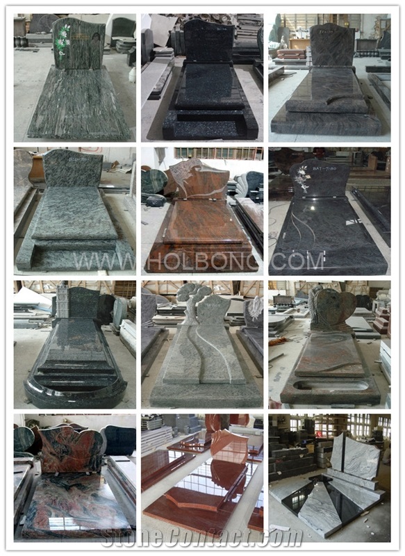 Western Tombstones, Shanxi Black Granite Tombstones