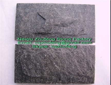 Black Quartzite Mushroom Stone