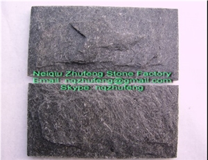 Black Quartzite Mushroom Stone