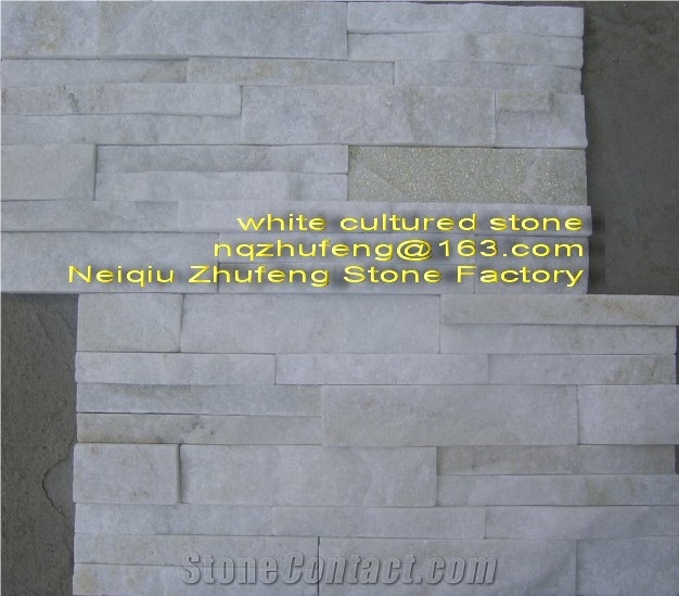 Stack Stone,white Quartzite Cultured Stone