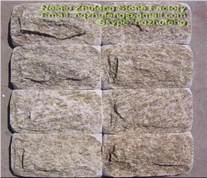 Stone Wall Panel, Beige Quartzite Mushroom Stone