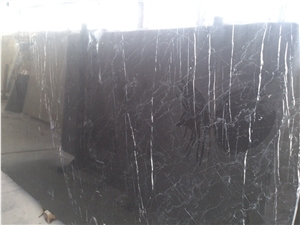 Najaf Abad Marble, Iran Black Marble Slabs & Tiles