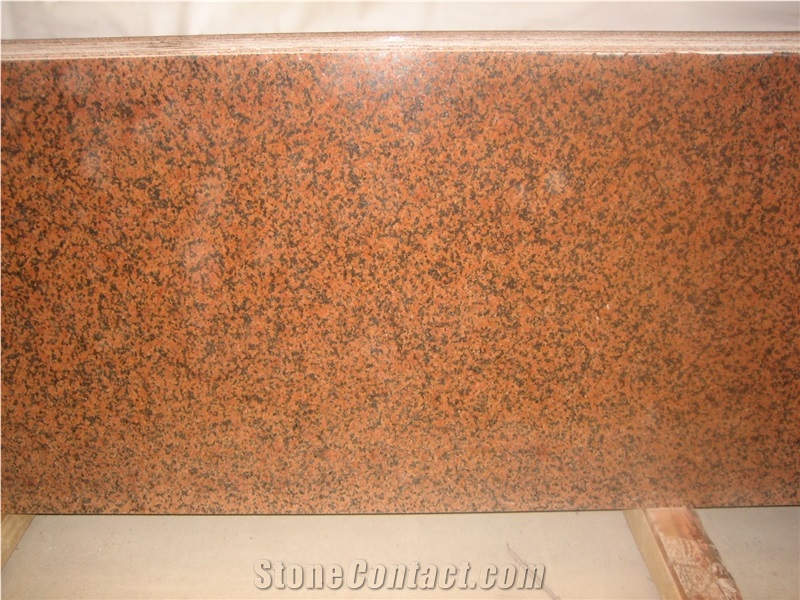 Polish Granite Tianshan Red Slab Tile