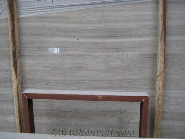 Wooden Grey Marble Slab Tile