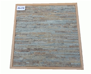 Natural Stone Wall Cladding,Golden Rust Slate Wall Cladding, Golden Rust Yellow Slate Wall Cladding