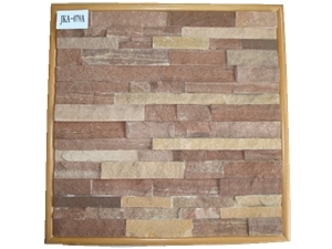 Natural Stone Wall Cladding, Red Slate Wall Cladding