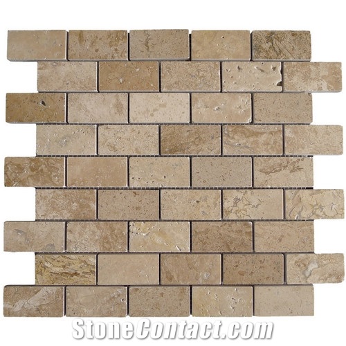 Brown Travertine Mosaic