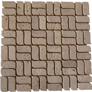 Yellow Travertine Mosaic