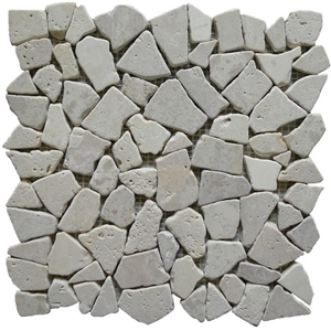 White Travertine Mosaic