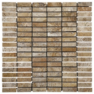 Brown Travertine Mosaic