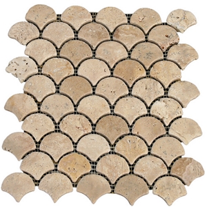Yellow Travertine Mosaic