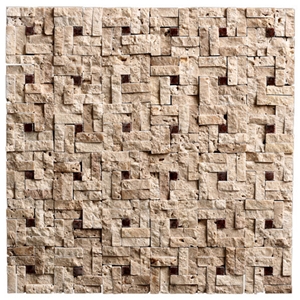 Brown Travertine Mosaic