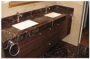 Nero Portoro Vena Fine Bathroom Top, Nero Portoro Vena Fine Black Marble Bathroom Top
