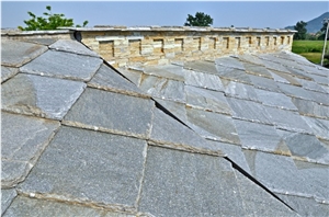 Pietra Di Luserna Roof Tiles, Pietra Di Luserna Grey Quartzite Roof Tiles