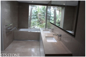 Eldorado Limestone Bathroom Design, Beige Limestone Bathroom Design
