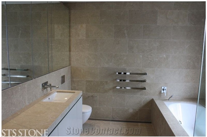 Isernia Limestone Bathroom Design, Isernia Beige Limestone Bathroom Design