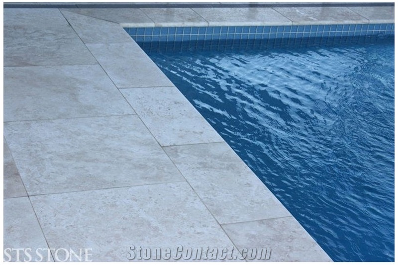 Travertine Cashmere Pool Coping, Cashmere Beige Travertine Pool Coping from Australia