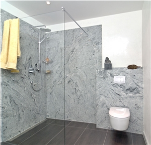 Silver Galaxy Bathroom Design, Shower, Silver Galaxy Grey Granite Bathroom Design