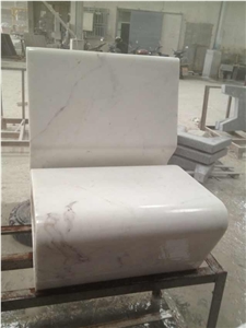 Marble Chair, Ariston White Marble Furniture