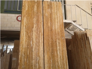 Orange Travertine Tile, Iran Brown Travertine