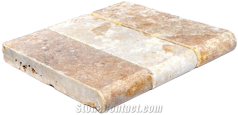 Scabos Travertine Pool Coping, Scabos Beige Travertine Pool Coping