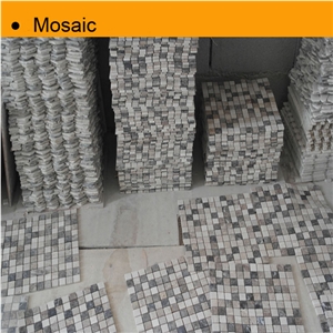 2013 New Design 12"x12" Polish Marble Mosaic Tile, Dark Emperador Brown Marble Mosaic