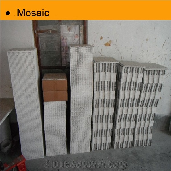 305x305 Travertine Mosaic Tile, Classic Beige Travertine Mosaic