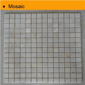 Natural Stone Mosaic Onyx Mosaic Tile, White Onyx Mosaic