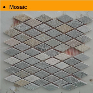 Rhombus Stone Mosaic Tile