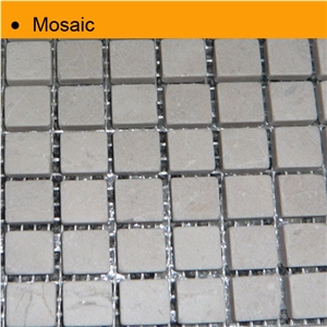 Shaped Mosaic Tiles, Beige Limestone Mosaic
