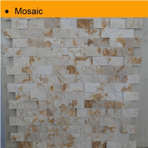 Spanish Gold Mosaic Tiles, Spanish Gold Yellow Marble Mosaic