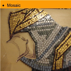 Unique Design Mosaic, Beige Travertine Mosaic