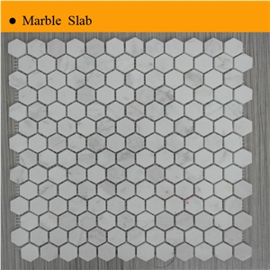Volakas White Marble Mosaic Tile