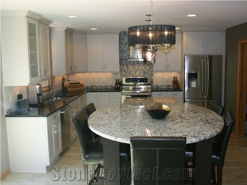 Granite Kitchen Countertop, Kitchen Design, Dallas White Granite Kitchen Design
