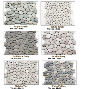 Natural Pebble Stone and Pebble Tiling