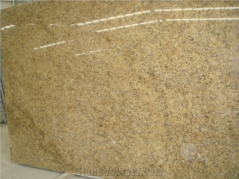 Anjos Gold Granite Slab, Brazil Yellow Granite