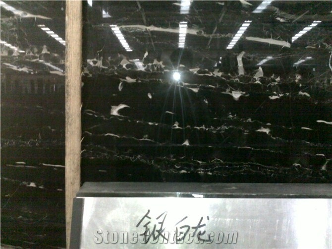 Silver Dragon Marble Slabs, China Black Marble