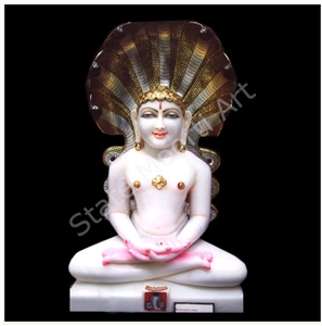 Jain-Mahaveer God Statues, Makrana Kumari White Marble Statues
