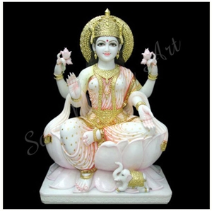 Laxmi Ji Statues, Rajnagar White Marble Statues