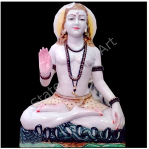 Shiva Statues, Koteshwar Adanga White Marble Statues