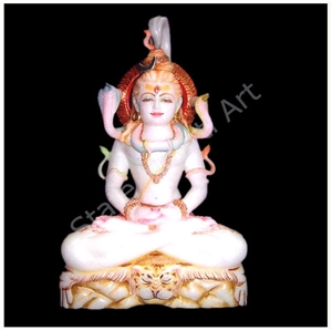 Shiva Statues, Koteshwar Adanga White Marble Statues