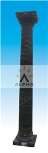 Black Marble Column