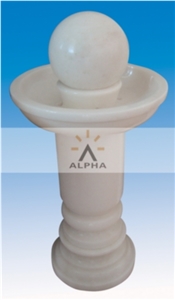 Garden Fountain Landscape Fountain, White Marble Garden Fountain