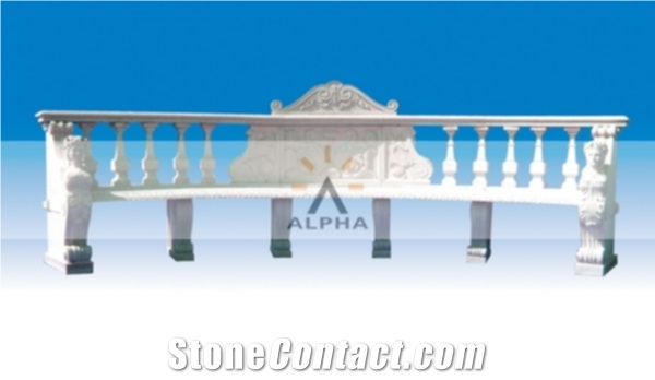 Garden Marble Benches, White Marble Benches