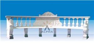 Garden Marble Benches, White Marble Benches